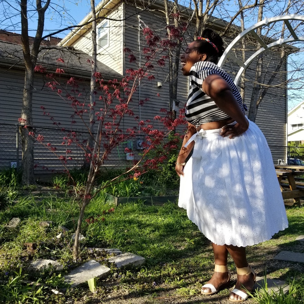 💖CLEARANCE💖 White Circle Skirt